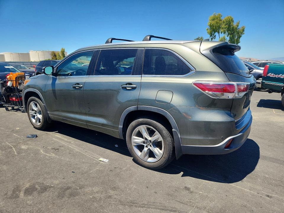 2016 Toyota Highlander VIN 5TDDKRFHXGS308779 COPART salvage auction — UNDERCARRIAGE, CA - SALVAGE CERTIFICATE, sold $6,400 on 2026-07-22 (photo 2)