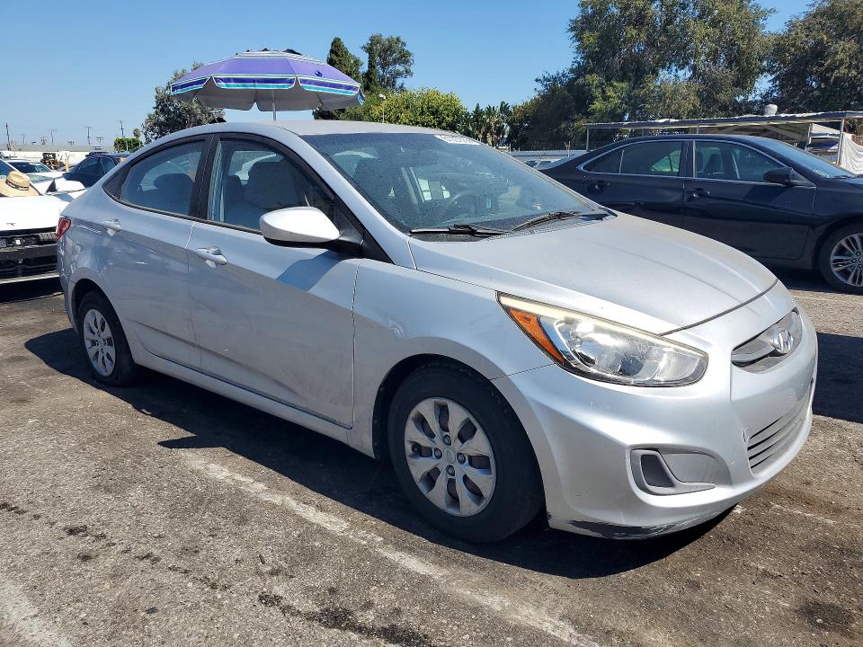 2016 Hyundai Accent VIN KMHCT4AE4GU999338 COPART salvage auction — MECHANICAL, Ca - Dis/Dlr/Exp Only Clean Title, sold $275 on 2026-07-31 (photo 4)