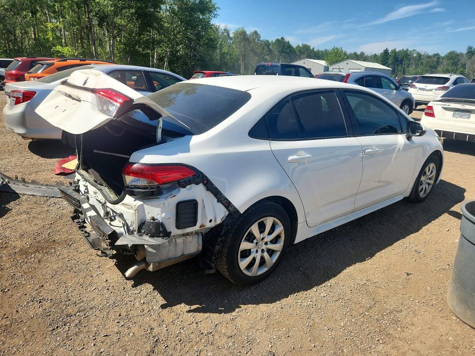 2020 Toyota Corolla VIN 5YFBPRBE1LP038560 COPART salvage auction — REAR END, On - Permit Salvage, sold $6,600 on 2026-07-16 (photo 3)