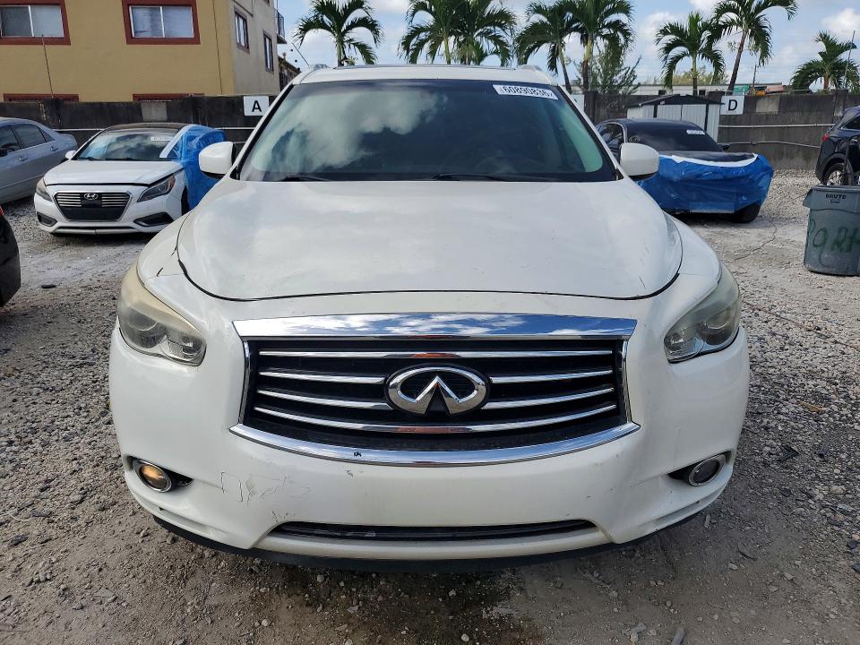 2014 Infiniti Qx60 VIN 5N1AL0MMXEC516229 COPART salvage auction — MINOR DENT/SCRATCHES, Fl - Cert Of Title-Slvg Rebld Flood, sold $725 on 2026-07-31 (photo 5)