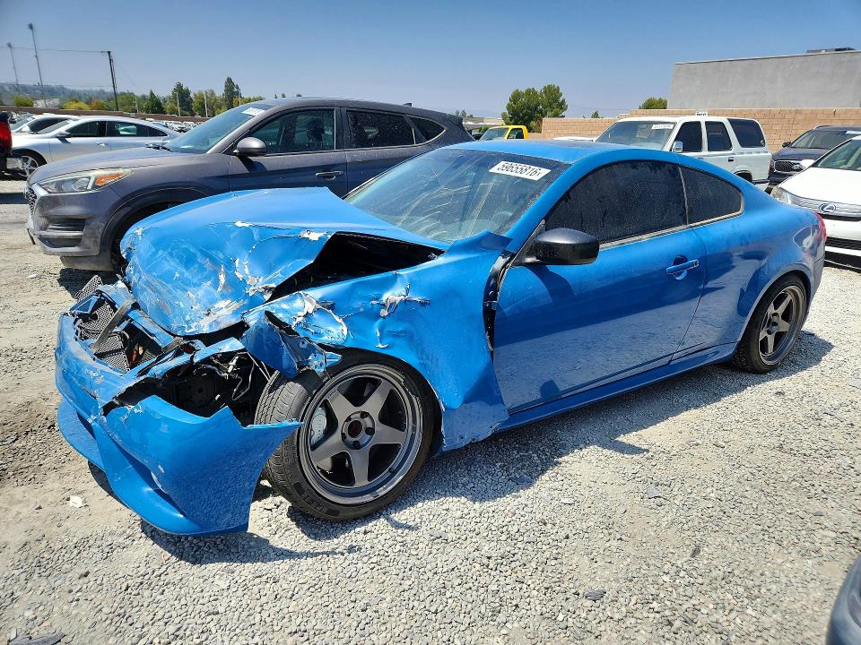 2013 Infiniti G VIN JN1CV6EK1DM920250 COPART salvage auction — FRONT END, Ca - Salvage Certificate, sold $625 on 2026-07-15 (photo 1)
