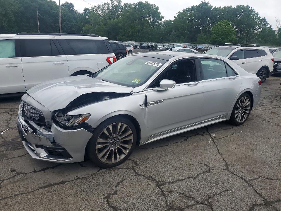 2017 Lincoln Continental VIN 1LN6L9NC6H5608060 COPART salvage auction — FRONT END, Salvage Title, sold $350 on 2026-07-23 (photo 1)