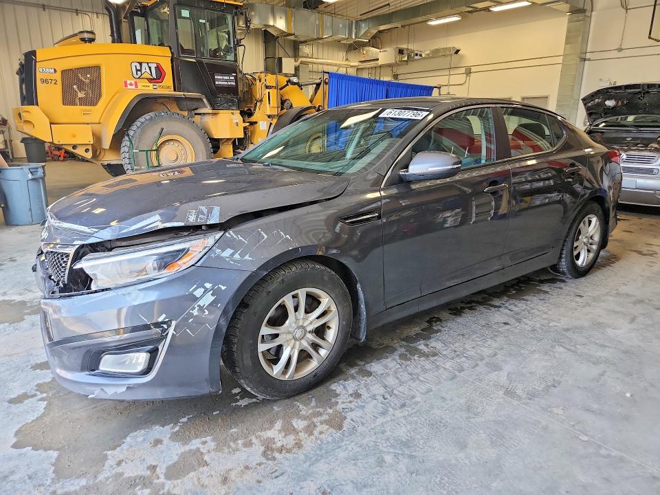 2015 Kia Optima VIN KNAGM4A73F5625801 COPART salvage auction — FRONT END, On - Permit No Brand - Unfit, sold $400 on 2026-07-30 (photo 1)