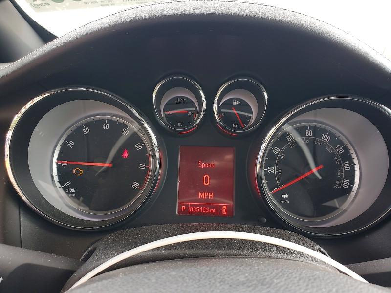 2016 Buick Cascada VIN W04WT3N51GG093498 COPART salvage auction — FRONT END, Al - Cert Of Title-Salvage Title, sold $1,300 on 2026-07-14 (photo 9)