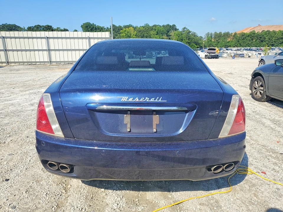 2008 Maserati Quattroporte VIN ZAMFE39A780038535 COPART salvage auction — MECHANICAL, Ga - Certificate Of Title, sold $525 on 2026-07-27 (photo 6)