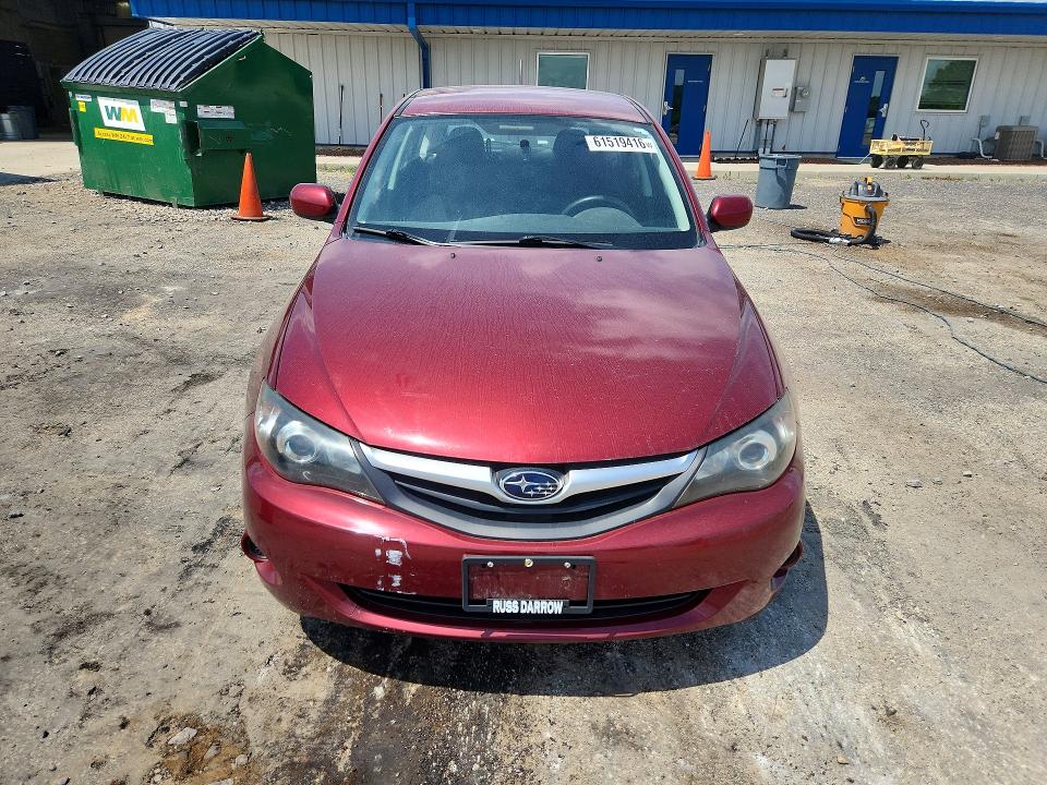 2011 Subaru Impreza VIN JF1GH6A68BH820088 COPART salvage auction — FRONT END, WI - CERTIFICATE OF TITLE, sold $350 on 2026-07-22 (photo 5)