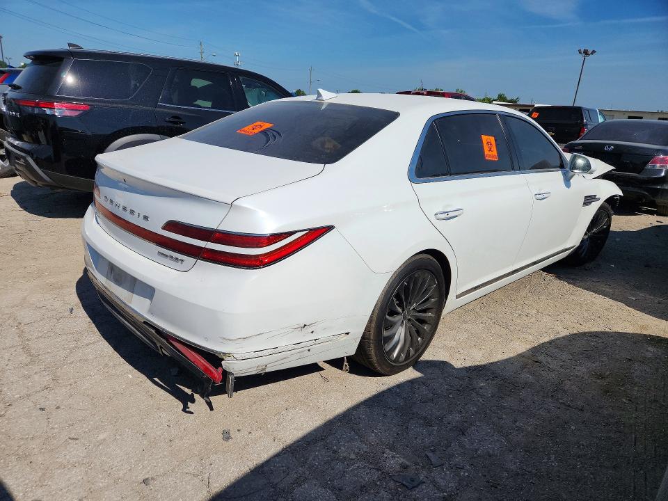 2020 Genesis G90 VIN KMTF34PA8LU081044 COPART salvage auction — FRONT END, In - Certificate Of Title, sold $1,700 on 2026-07-31 (photo 3)