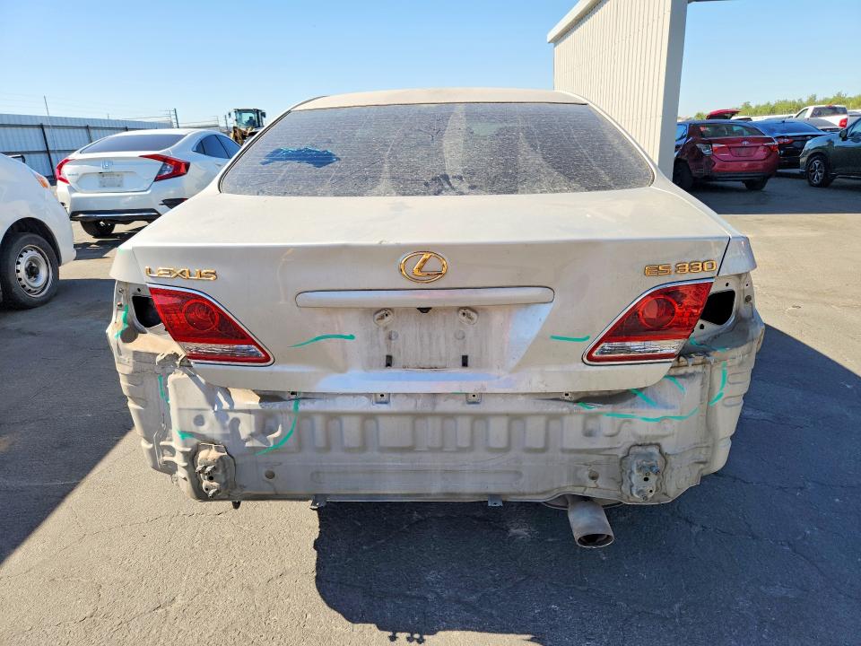 2004 Lexus Es 330 VIN JTHBA30G445045177 COPART salvage auction — REAR END, Ca - Salvage Certificate, sold $400 on 2026-07-27 (photo 6)