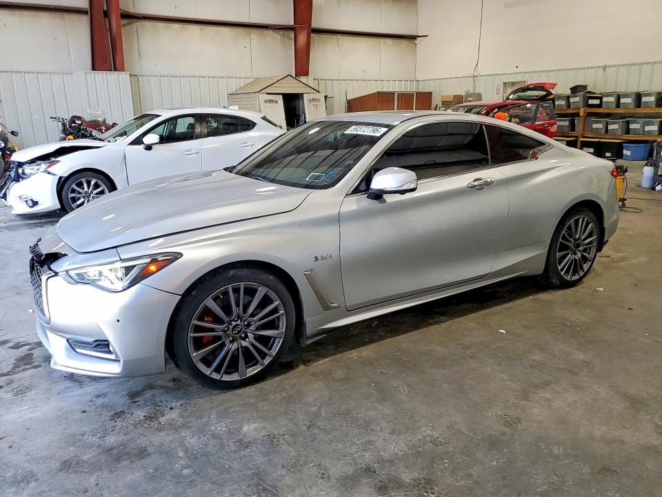 2017 Infiniti Q60 VIN JN1FV7EL1HM701919 COPART salvage auction — FRONT END, Ny - Mv-907A Salvage Certificate, sold $6,500 on 2026-07-08 (photo 1)