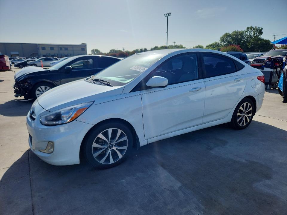 2015 Hyundai Accent VIN KMHCU4AE6FU822138 COPART salvage auction — MECHANICAL, Tx - Salvage Vehicle Title, sold $325 on 2026-07-30 (photo 1)