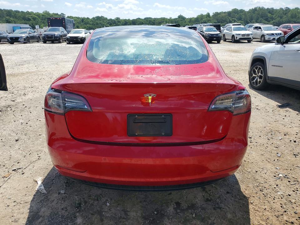 2022 Tesla Model 3 VIN 5YJ3E1EA1NF187747 COPART salvage auction — REAR END, MD - CERTIFICATE OF TITLE, sold $7,200 on 2026-07-27 (photo 6)