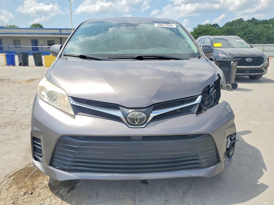 2020 Toyota Sienna VIN 5TDKZ3DC6LS030092 COPART salvage auction — FRONT END, Tn - Salvage Certificate, sold $6,100 on 2026-07-15 (photo 5)