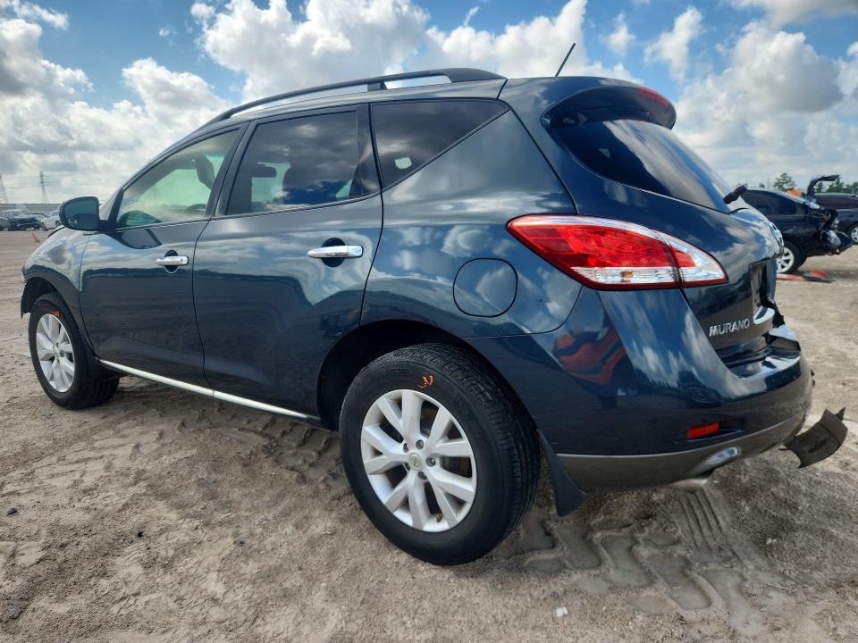 2012 Nissan Murano VIN JN8AZ1MU0CW118875 COPART salvage auction — FRONT END, Tx - Salvage Vehicle Title, sold $625 on 2026-07-31 (photo 2)