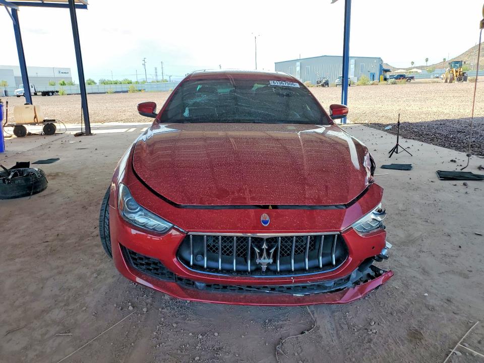 2018 Maserati Ghibli VIN ZAM57YTA6J1296685 COPART salvage auction — FRONT END, Az - Cert Of Title - Salvage, sold $2,250 on 2026-08-27 (photo 5)