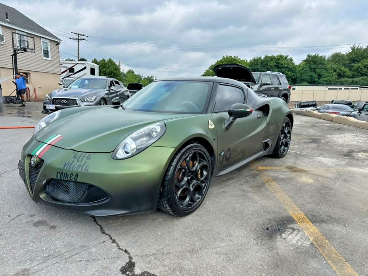 2016 Alfa Romeo 4C VIN ZARBAAA43GM176661 COPART salvage auction — Minor Dent/Scratches, TX - CERTIFICATE OF TITLE, sold $38,000 on 2026-08-07 (photo 1)
