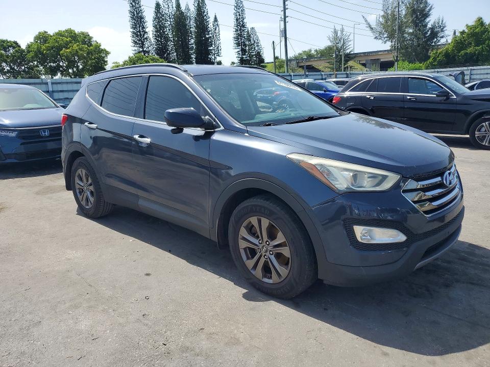 2014 Hyundai Santa fe VIN 5XYZU3LB4EG195645 COPART salvage auction — MINOR DENT/SCRATCHES, Fl - Certificate Of Title, sold $1,800 on 2026-07-15 (photo 4)