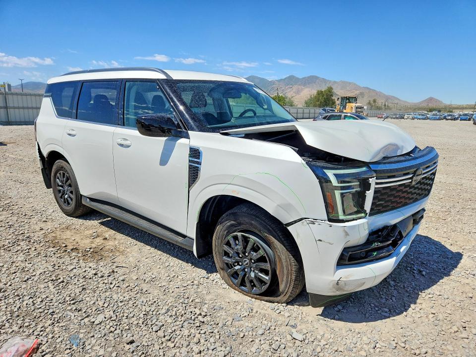 2025 Nissan Armada VIN JN8AY3AEXS9400630 COPART salvage auction — REAR END, Ut - Salvage Certificate, sold $10,100 on 2026-09-22 (photo 4)