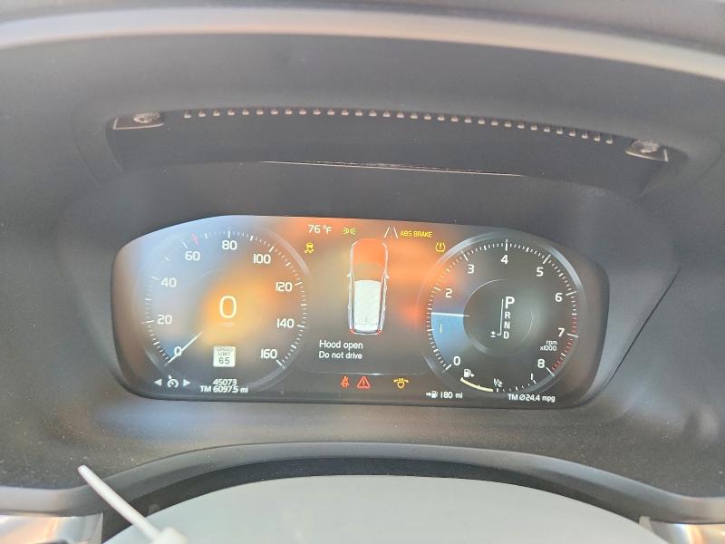 2020 Volvo V60 VIN YV4102WK3L1044949 COPART salvage auction — FRONT END, Il - Salvage Certificate, sold $7,100 on 2026-08-13 (photo 9)