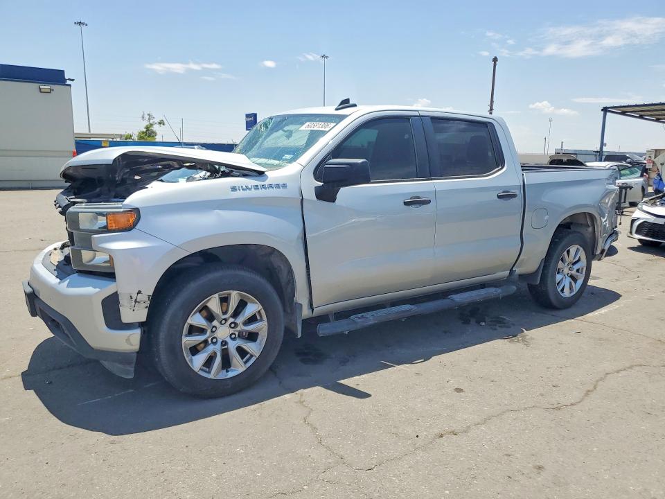 2021 Chevrolet Silverado VIN 1GCPWBEK2MZ343977 COPART salvage auction — FRONT END, Tx - Salvage Vehicle Title, sold $1,850 on 2026-07-31 (photo 1)