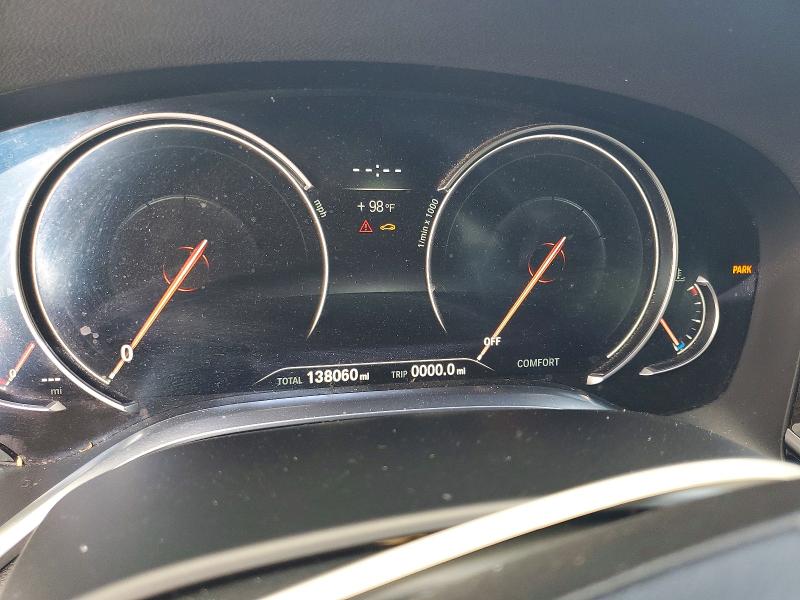 2018 BMW 7er VIN WBA7E4C50JGV23989 COPART salvage auction — MINOR DENT/SCRATCHES, In - Certificate Of Title, sold $7,800 on 2026-07-28 (photo 9)
