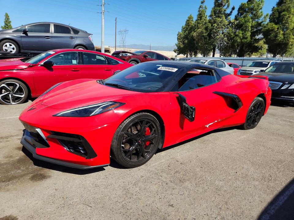 2021 Chevrolet Corvette VIN 1G1YB3D45M5123046 — COPART salvage auction photo