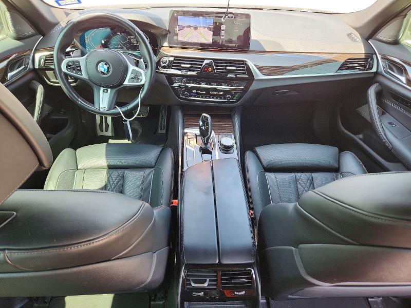2022 BMW 5er VIN WBA53BJ04NCH72532 COPART salvage auction — SIDE, TX - SALVAGE VEHICLE TITLE (P), sold $24,100 on 2026-08-20 (photo 8)
