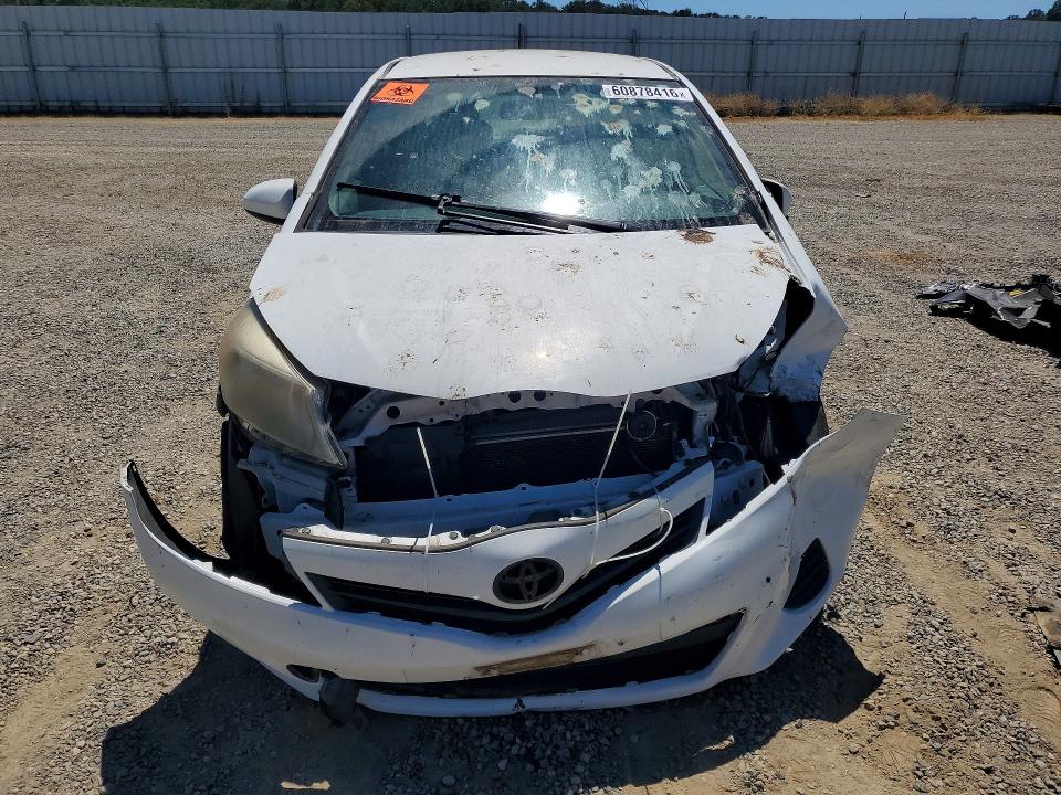 2013 Toyota Yaris VIN JTDKTUD33DD559956 COPART salvage auction — FRONT END, Ca - Salvage Certificate, sold $750 on 2026-07-31 (photo 5)