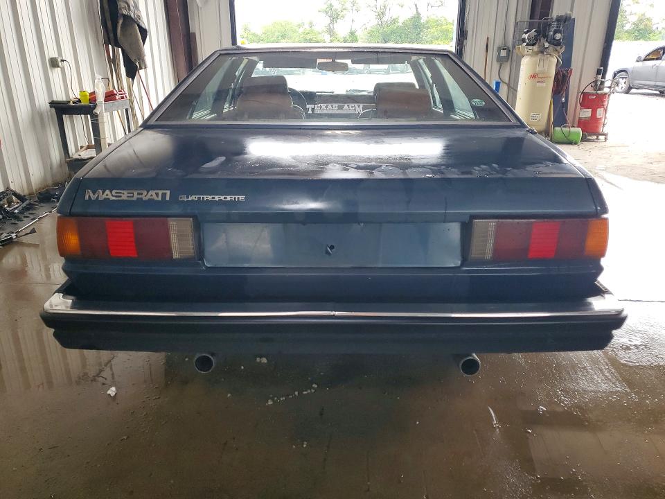 1984 Maserati Quattroporte VIN ZAMBC110XEA305054 COPART salvage auction — MINOR DENT/SCRATCHES, Pa - Cert Of Title (P), sold $3,150 on 2026-07-29 (photo 6)