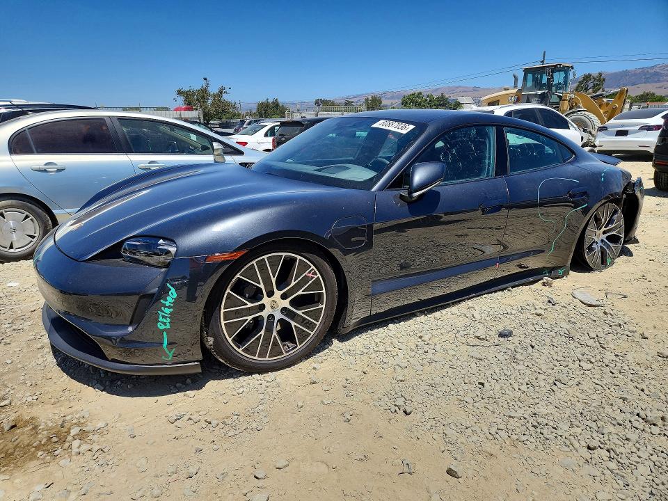 2021 Porsche Taycan VIN WP0AA2Y10MSA17971 COPART salvage auction — REAR END, Ca - Salvage Certificate, sold $15,000 on 2026-07-28 (photo 1)