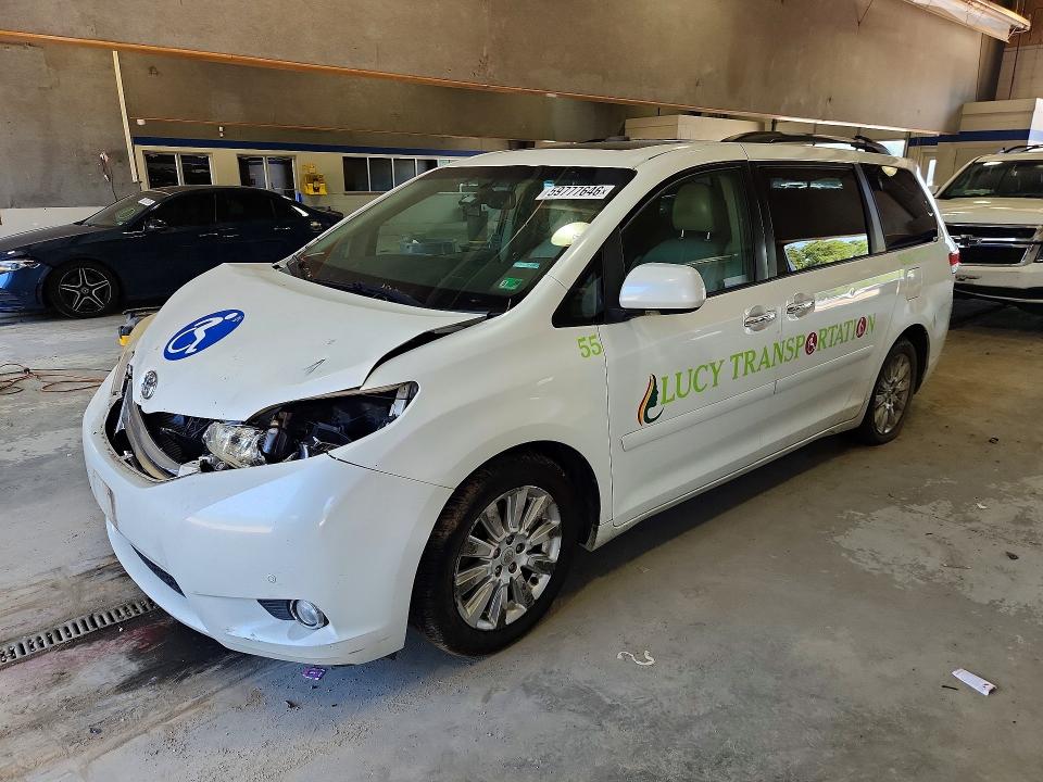 2011 Toyota Sienna VIN 5TDYK3DC7BS112829 COPART salvage auction — FRONT END, Va - Cert Of Title - Salvage, sold $300 on 2026-07-24 (photo 1)