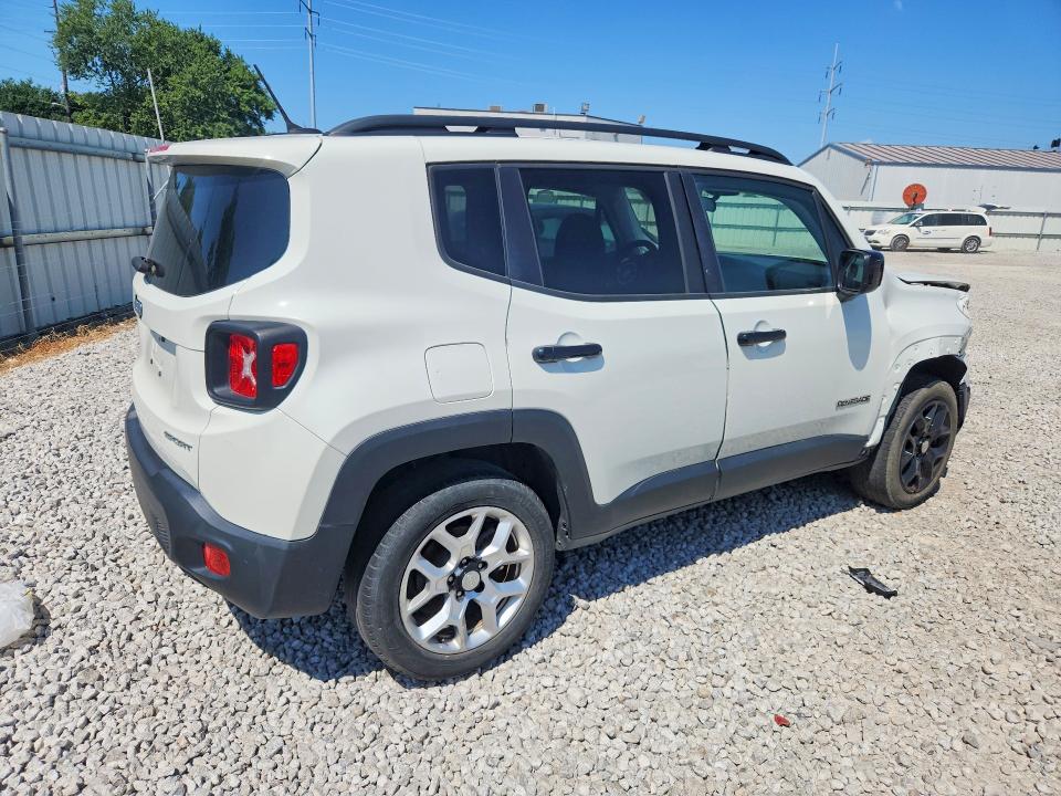 2017 Jeep Renegade VIN ZACCJBAB8HPG38105 COPART salvage auction — FRONT END, Va - Certificate Of Title, sold $1,650 on 2026-08-14 (photo 3)