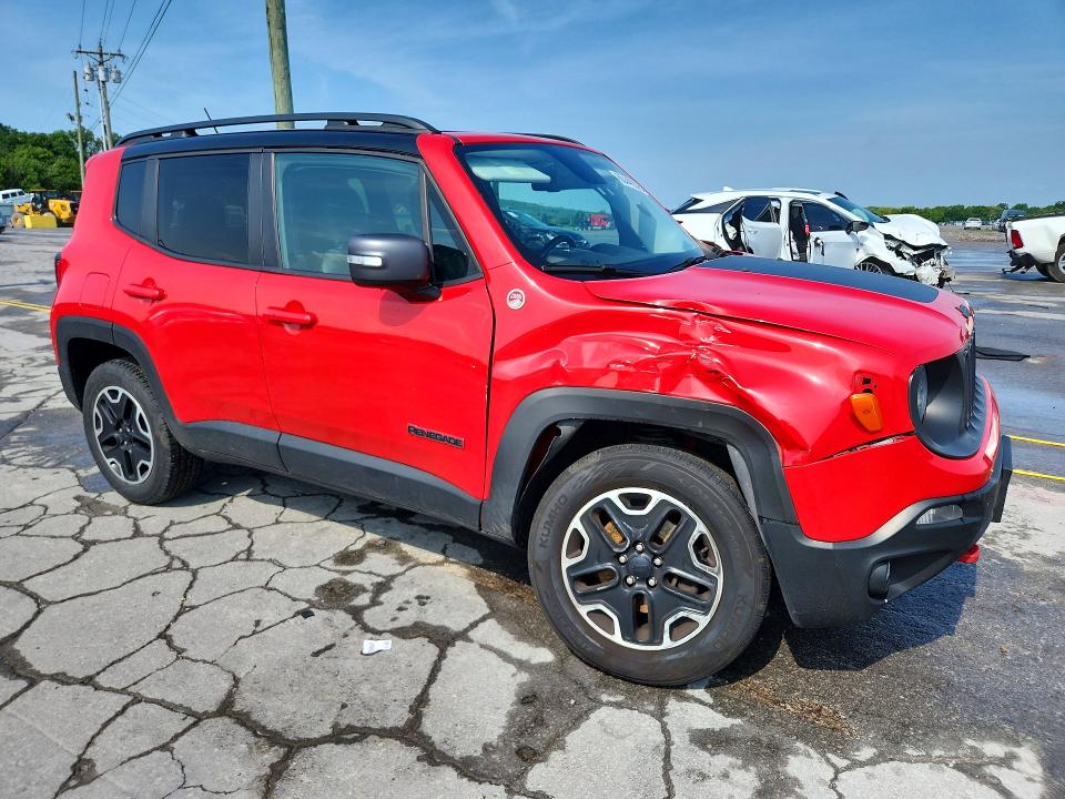 2016 Jeep Renegade VIN ZACCJBCT5GPE15055 COPART salvage auction — FRONT END, Md - Cert Of Salvage > 75% Damage, sold $4,300 on 2026-08-05 (photo 4)