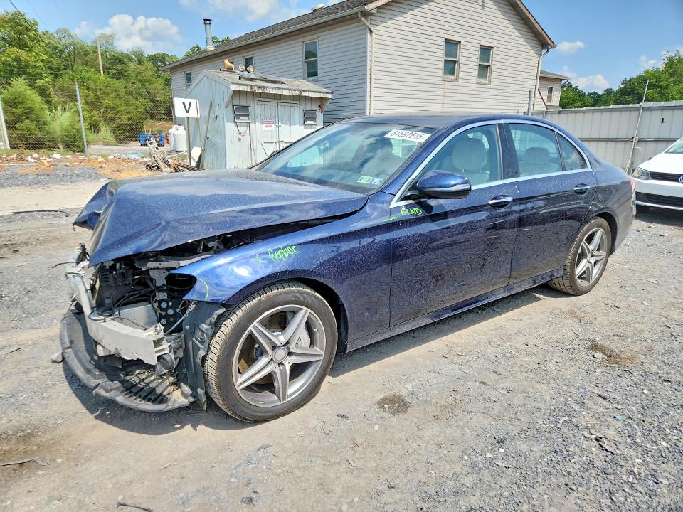 2017 Mercedes-benz E-klasse VIN WDDZF4KB6HA134907 COPART salvage auction — FRONT END, Salvage Title, sold $4,450 on 2026-08-20 (photo 1)