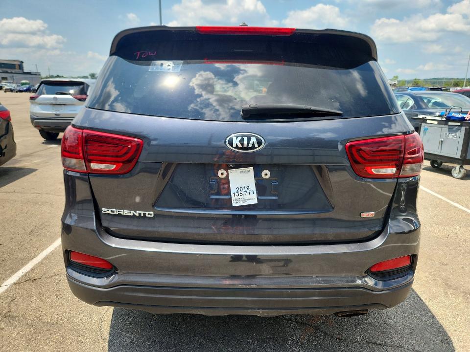 2019 Kia Sorento VIN 5XYPGDA34KG506275 COPART salvage auction — NORMAL WEAR, Ky - Certificate Of Title, sold $3,800 on 2026-07-29 (photo 6)
