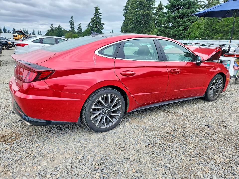 2020 Hyundai Sonata VIN 5NPEH4J2XLH052863 COPART salvage auction — FRONT END, Wa - Bill Of Sale, sold $2,350 on 2026-07-17 (photo 3)