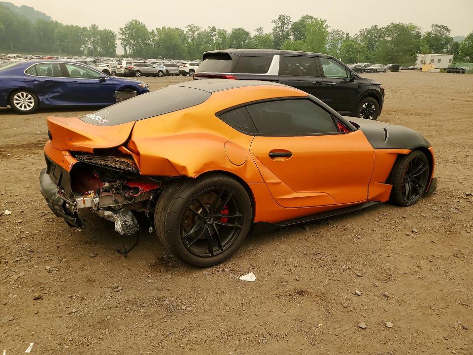2022 Toyota Supra VIN WZ1DB0C05MW035449 COPART salvage auction — REAR END, PA - CERTIFICATE OF SALVAGE (P), sold $8,400 on 2026-07-28 (photo 3)