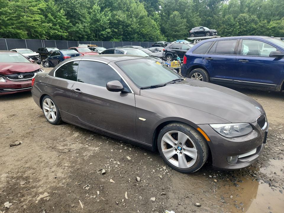 2011 BMW 3er VIN WBADW3C52BE539781 COPART salvage auction — REAR END, Md - Cert Of Salvage > 75% Damage, sold $1,500 on 2026-08-07 (photo 4)
