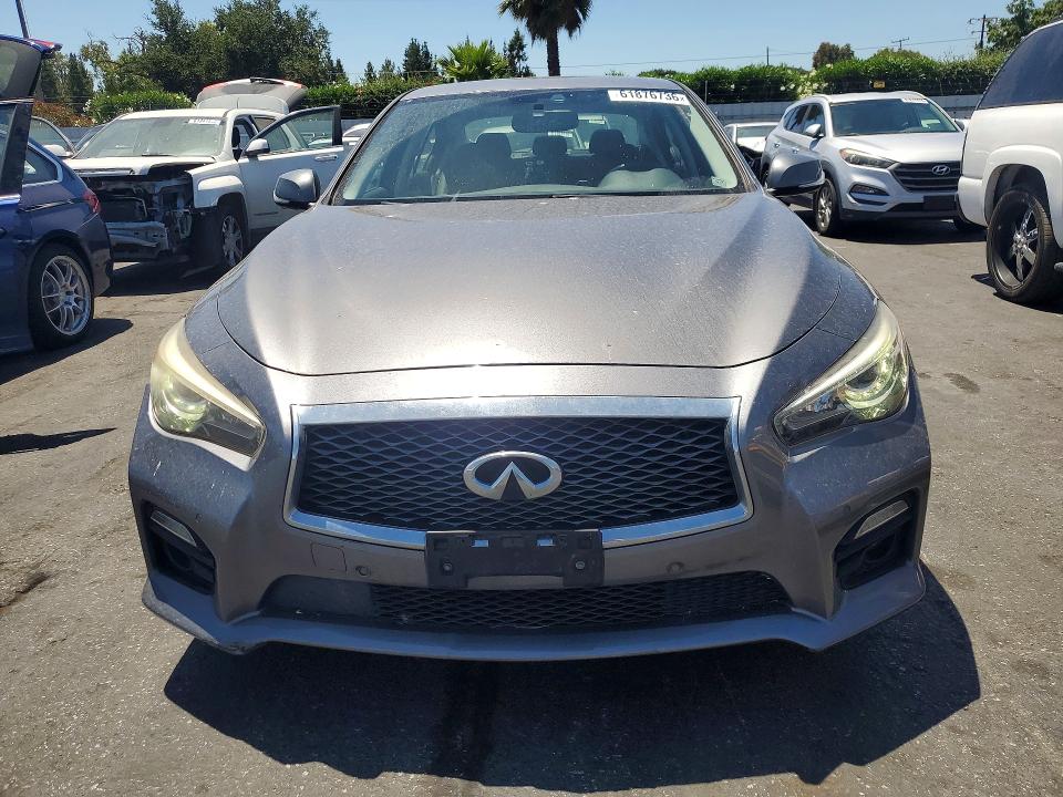 2014 Infiniti Q50 VIN JN1AV7AP4EM691305 COPART salvage auction — REAR END, CA - SALVAGE CERTIFICATE, sold $2,100 on 2026-07-28 (photo 5)