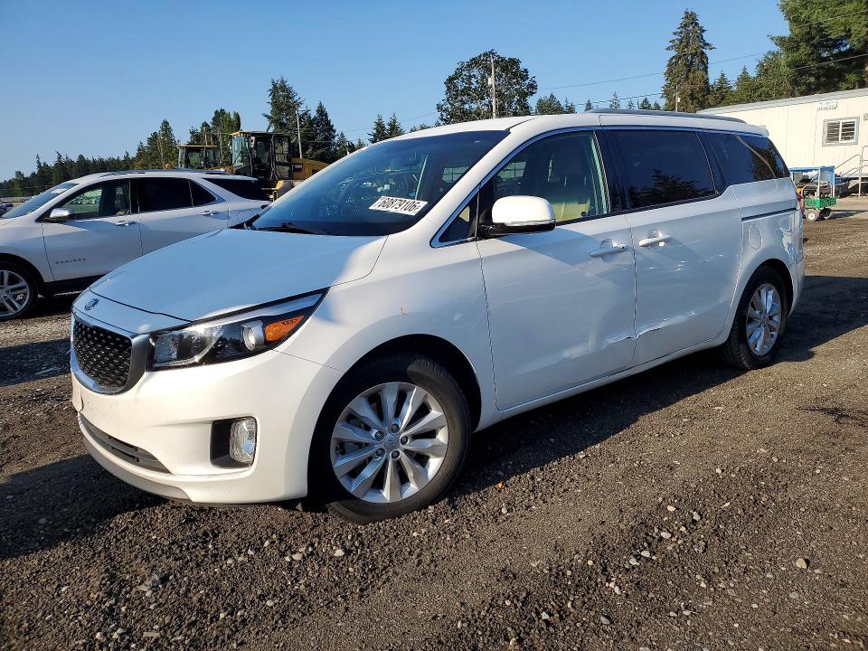 2015 Kia SEDONA VIN KNDMC5C1XF6033832 COPART salvage auction — REAR END, Wa - Bill Of Sale, sold $1,950 on 2026-07-24 (photo 1)