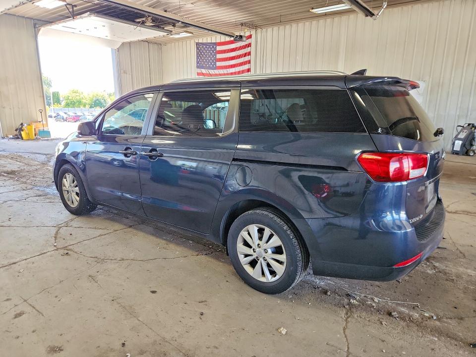 2016 Kia SEDONA VIN KNDMB5C19G6207295 COPART salvage auction — REAR END, Wi - Junked Vehicle Bill Of Sale, sold $2,350 on 2026-07-13 (photo 2)