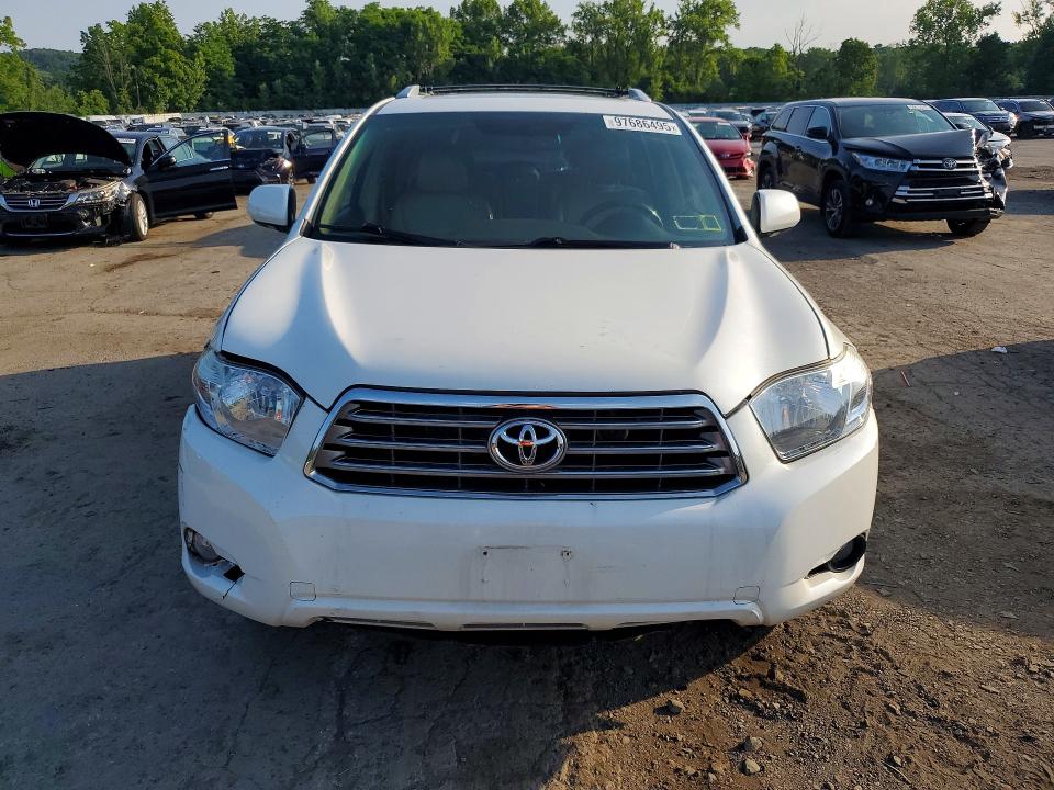 2009 Toyota Highlander VIN JTEES42A292149018 COPART salvage auction — FRONT END, Ny - Certificate Of Title, sold $2,550 on 2026-07-07 (photo 5)