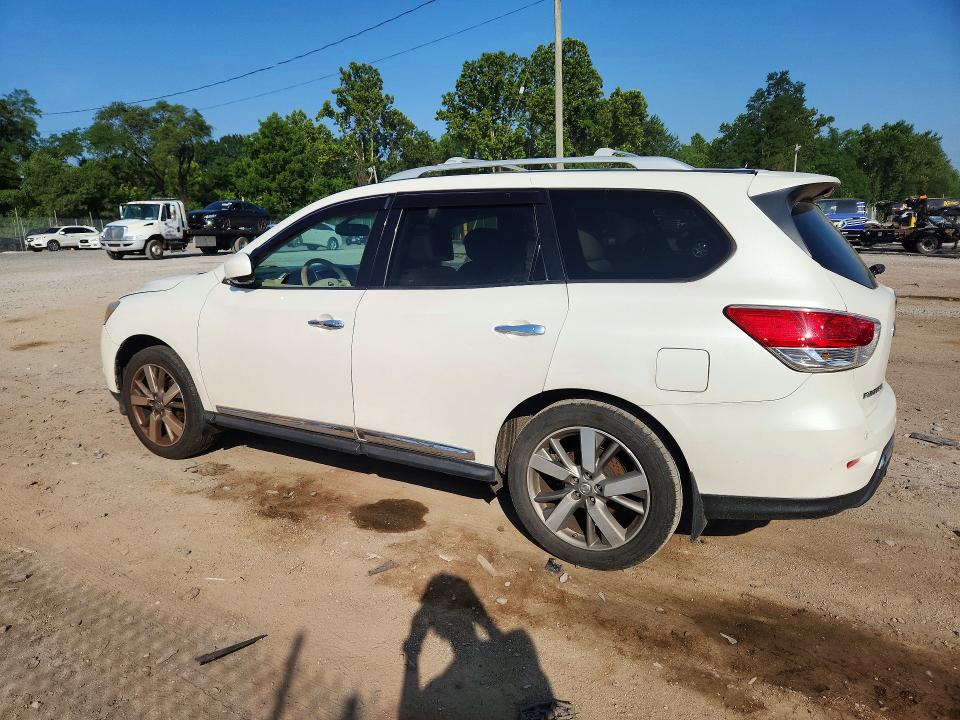 2015 Nissan Pathfinder VIN 5N1AR2MM0FC655183 COPART salvage auction — FRONT END, Wv - Certificate Of Title, sold $375 on 2026-07-09 (photo 2)