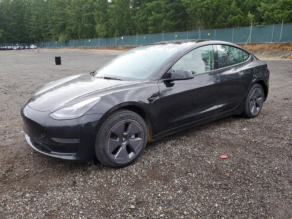 2022 Tesla Model 3 VIN 5YJ3E1EA2NF287999 COPART salvage auction — REAR END, Wa - Vehicle Cert Of Ownership-Titl, sold $125 on 2026-07-27 (photo 1)