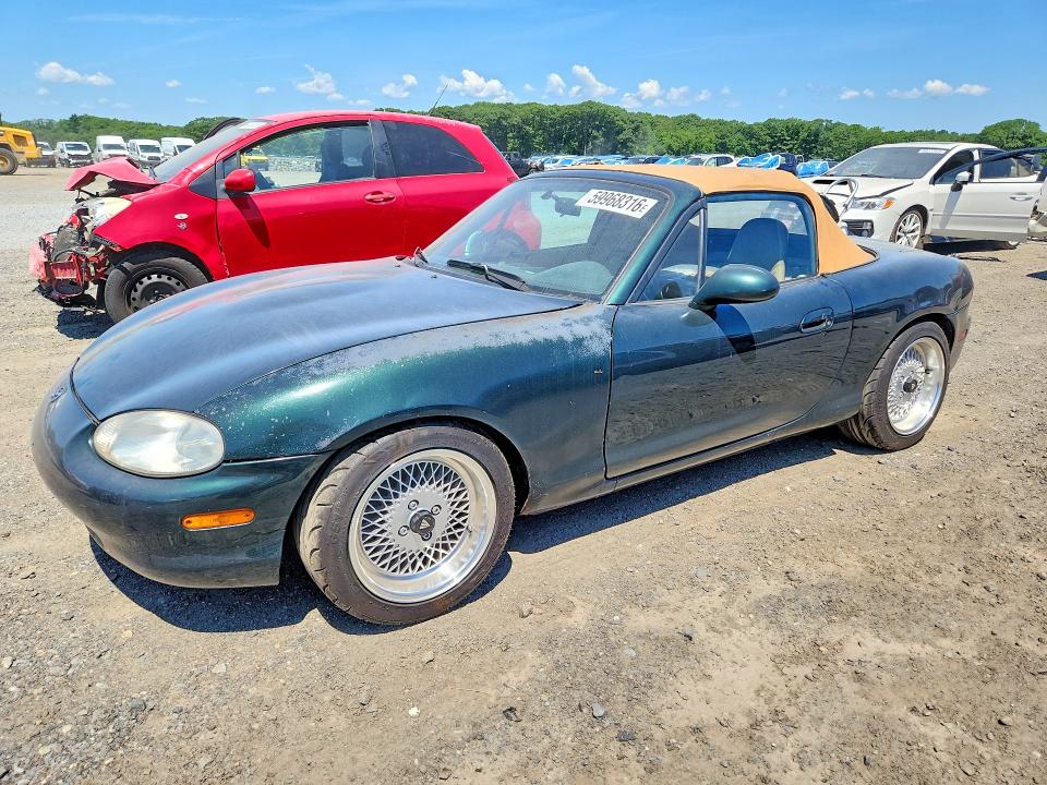 1999 Mazda Mx-5 miata VIN JM1NB3534X0102755 COPART salvage auction — REAR END, MA - CERT OF TITLE-RECONSTRCTD COLL, sold $1,650 on 2026-07-29 (photo 1)