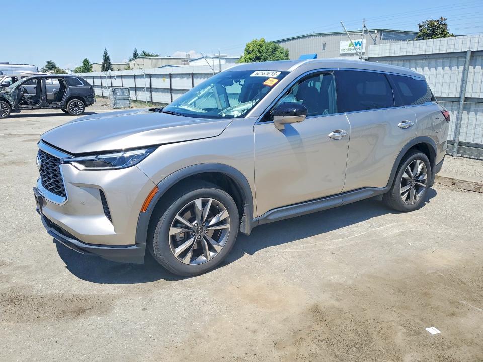 2023 Infiniti Qx60 VIN 5N1DL1FR7PC376073 COPART salvage auction — VANDALISM, CA - SALVAGE CERTIFICATE, sold $10,300 on 2026-08-25 (photo 1)