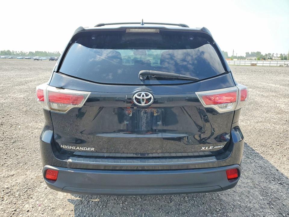 2015 Toyota Highlander VIN 5TDJKRFH8FS193052 COPART salvage auction — FRONT END, On - Permit Salvage, sold $4,100 on 2026-07-28 (photo 6)