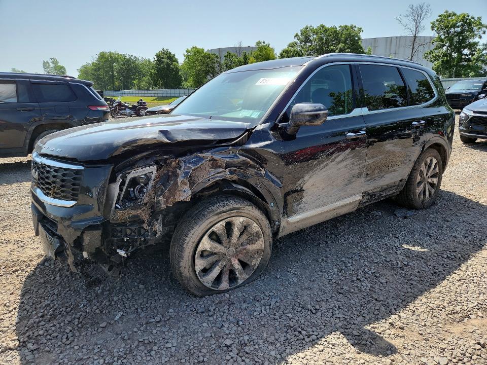2022 Kia Telluride VIN 5XYP6DHCXNG216944 COPART salvage auction — FRONT END, NY - MV-907A SALVAGE CERTIFICATE, sold $5,400 on 2026-07-20 (photo 1)