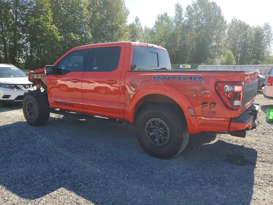 2022 Ford F-150 VIN 1FTFW1RG8NFC33627 COPART salvage auction — FRONT END, Wa - Bill Of Sale, sold $26,750 on 2026-07-20 (photo 2)