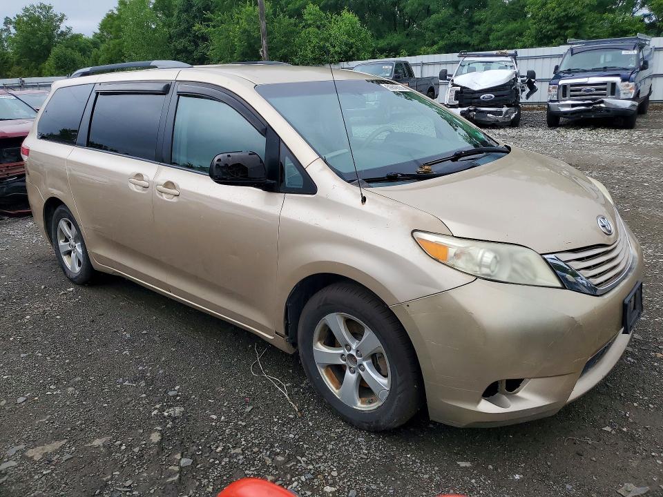 2011 Toyota Sienna VIN 5TDKK3DC2BS086517 COPART salvage auction — MECHANICAL, Nj - Certificate Of Title, sold $1,950 on 2026-07-13 (photo 4)