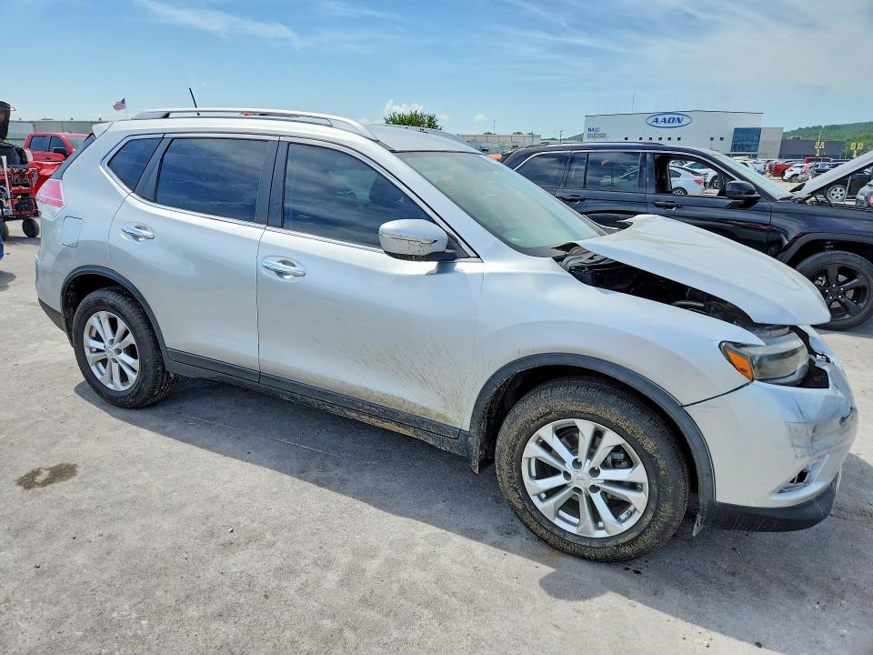 2015 Nissan Rogue VIN KNMAT2MT5FP552475 COPART salvage auction — FRONT END, Ok - Certificate Of Title, sold $1,200 on 2026-07-29 (photo 4)